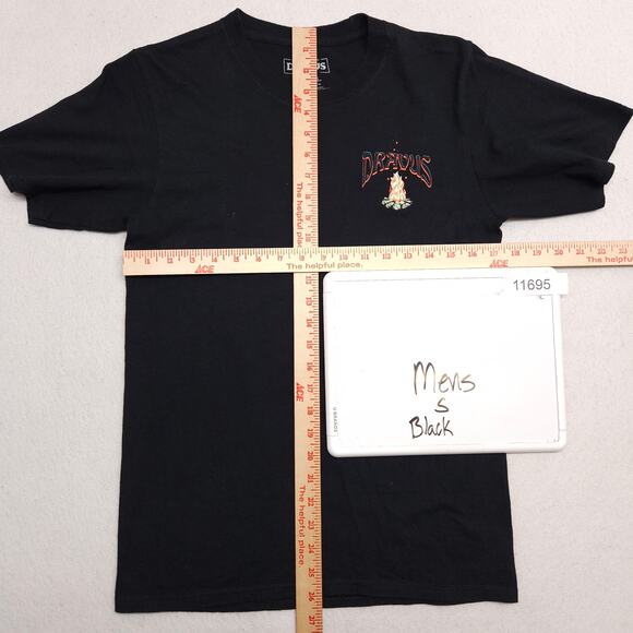Dravus Casual Crew Neck Short Sleeve Graphic T Shirt Mens Size Small S Black - Picture 5 of 9